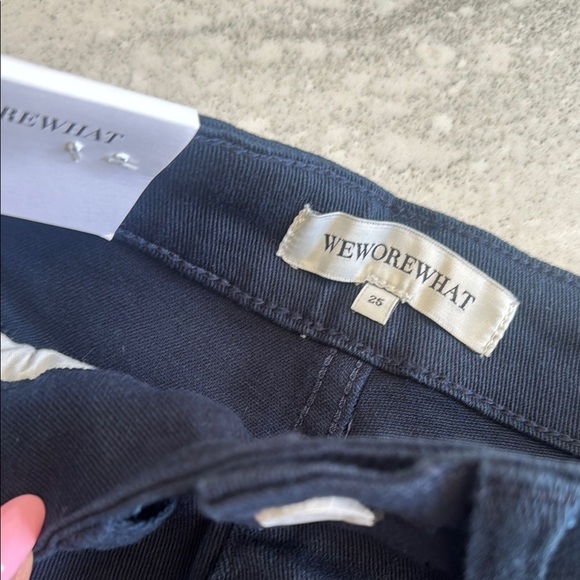 WeWoreWhat Blue Flare Wide Leg Jeans - Picture 8 of 12